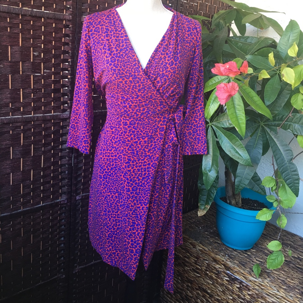 EUC Diane Von Furstenberg Animal Dress 8